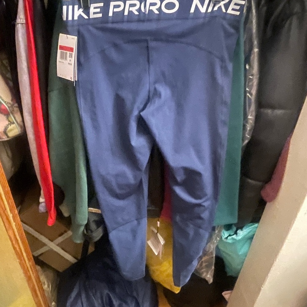 Nike Pro Mid Rise Mesh Paneled Leggings
